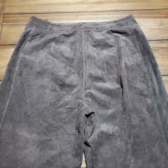 Chadwick's 100% Leather Pants Dark Brown - Size 14 - Picture 4 of 5